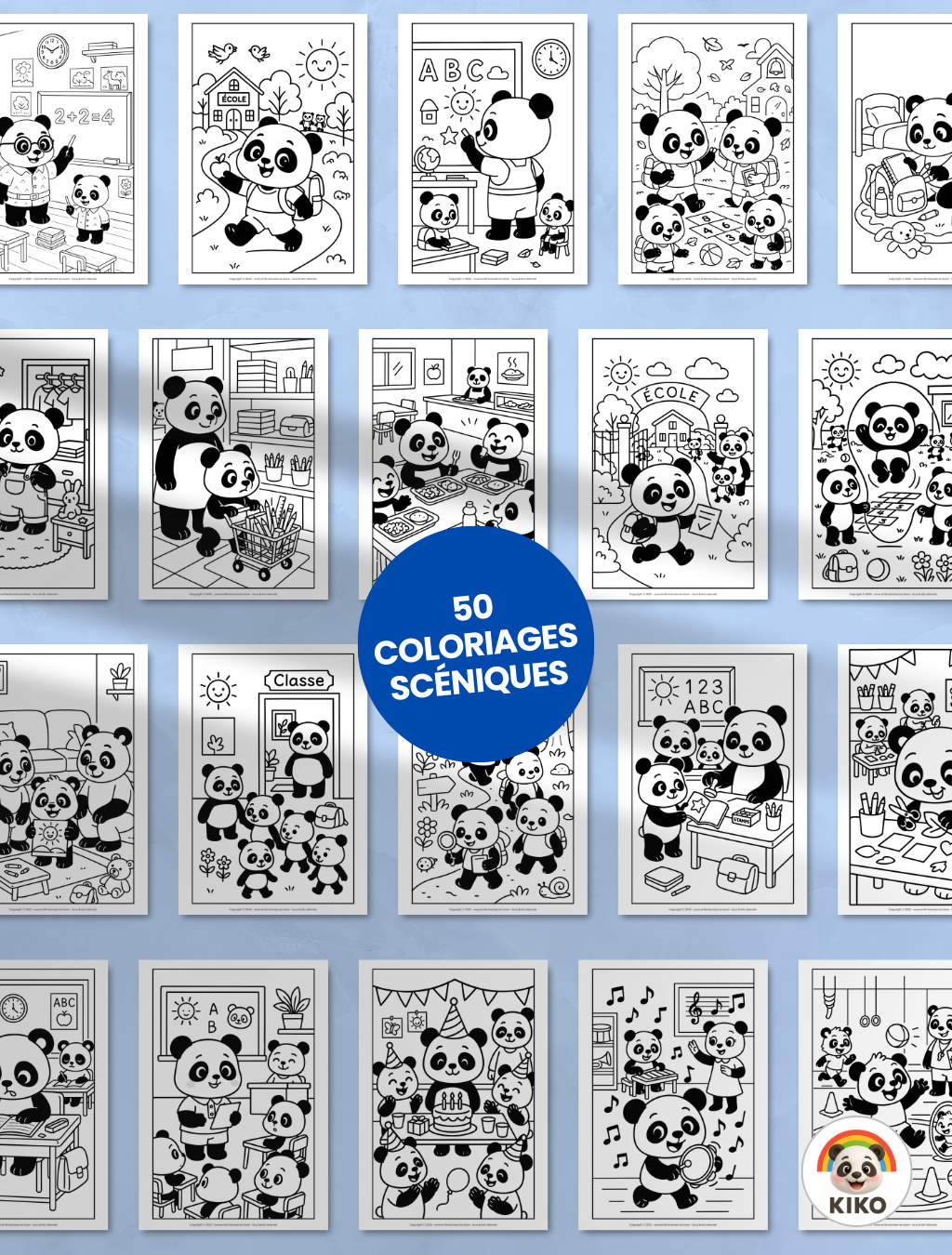 110 COLORIAGES "KIKO FAIT SA RENTRÉE" 🖋️