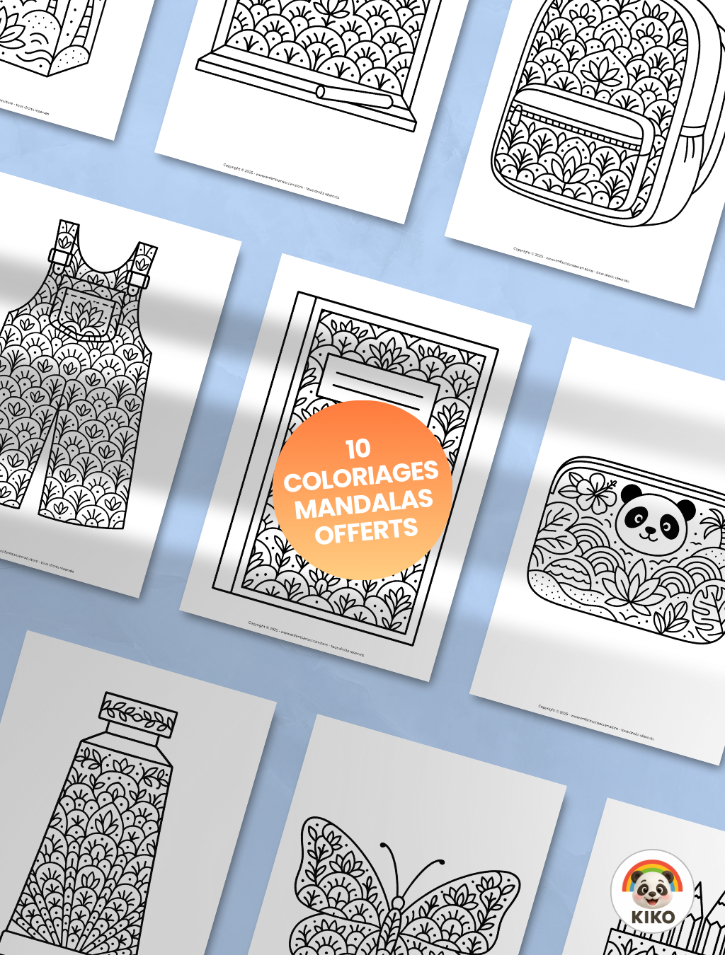 110 COLORIAGES "KIKO FAIT SA RENTRÉE" 🖋️