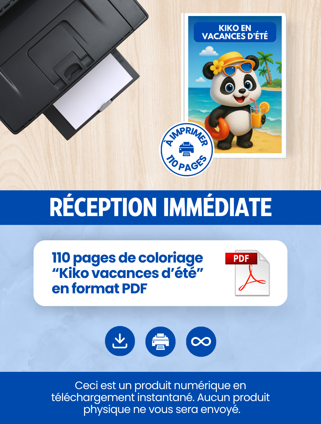 110 COLORIAGES "KIKO VACANCES D'ÉTÉ" 🌊